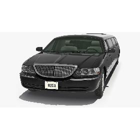 Limousine Generic Black 3D model